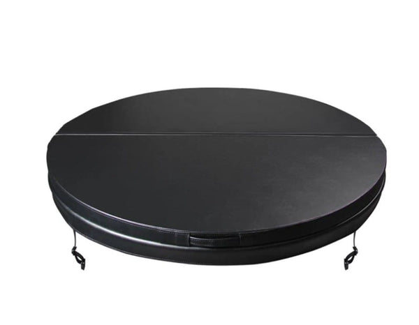 Hringlaga pottlok á heitapott svart